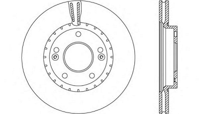 OPEN PARTS bda260320 -  Тормозной диск